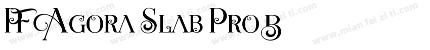 PF Agora Slab Pro B字体转换